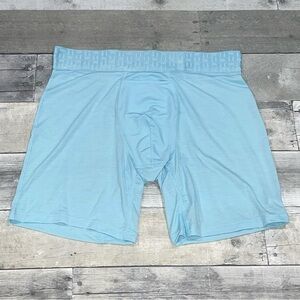 TOMMY JOHN Apollo Mid-Length Boxer Brief Men’s Underwear 6" Crystal Blue
